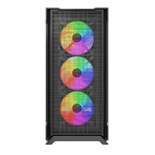 Powercase Mistral AZ4B ARGB, Tempered Glass, 4x 120mm ARGB Fans, чёрный, ATX (CMAZB-A4) фото 2
