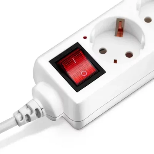 Сетевой удлинитель Buro BU-PS5.5/ W 5м (5 розеток) белый (пакет ПЭ) (BU-PS5.5/W) фото 2