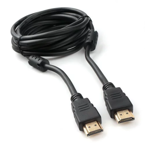 Cablexpert CCF2-HDMI4-10, Кабель HDMI 3м, v2.0, 19M/ 19M, черный, позол.разъемы, экран, 2 ферр кольца, пакет