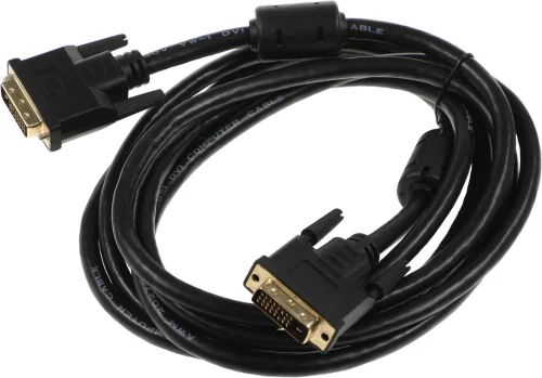 Кабель Ningbo DVI-D (m)/ DVI-D (m) 3м. феррит.кольца черный (840681) (840681#MLN)