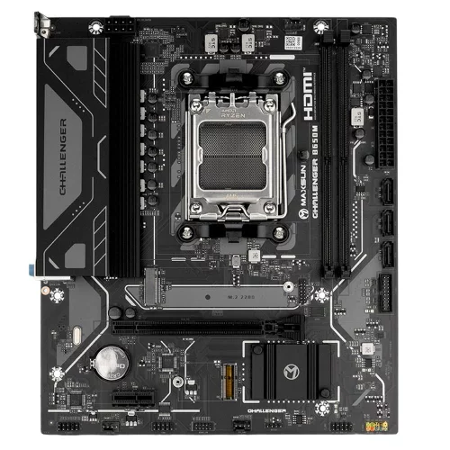 Материнская плата Maxsun MS-Challenger B650M V2 B650, AM5, 2*DDR5, 1*PCIEx16, 1*PCIEx1, 1*M.2, 6*USB3.2Gen1, 4*USB2.0, 3*SATA3.0, 1G, DP, HDMI, M-ATX, RTL (6940709661659)