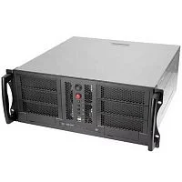 Корпус Chenbro RM42300-F2-U3 RM42300H11*13720, 4U 12*10.5" M/ B,5.25"BAY*3+3.5"BAY*5,12CM FAN,17.5",BK CC1012,USB3.0,W/ TWO