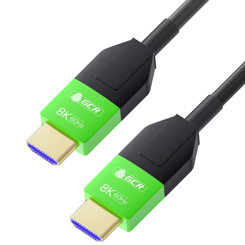 GCR PRO Кабель 35.0m оптический HDMI 2.1 8K 60Hz, 4K 144Hz, высокоскоростной 48.0 Гбит/с, черный, деревянная катушка, GCR-55677