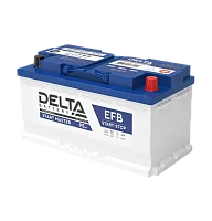 Аккумуляторная батарея для автомобилей/ DELTA серия START MASTER, DELTA START MASTER 95 Ah EFB, напряжение 12В, емкость 95 Ач (разряд 20 часов; 10.5В), пусковой ток: 900А, полярность обратная ( - +),