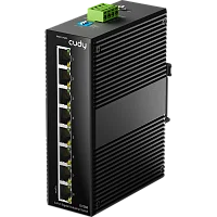 Промышленный коммутатор/ 8-Port Aluminum Industrial Switch, 1000Mbps 8-Port RJ45, Din-rail design, Power supply: DC 9.6~57V work temperature:-40 °C-75°C, Power Adapter Not Included (IG1008)