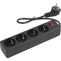 5bites Сетевой фильтр GARDA SP4B-505U 4S / 3*0.75MM2 / 0.5M / BLACK