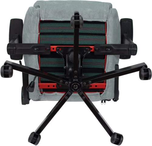 Кресло игровое Knight N1 Fabric серо-голубой Light-28 с подголов. крестов. металл (KNIGHT N1 SKY) фото 2