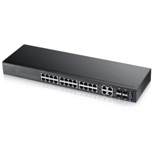 Коммутатор/ ZYXEL NebulaFlex Pro GS2220-28 Hybrid L2 Switch, rack 19 
