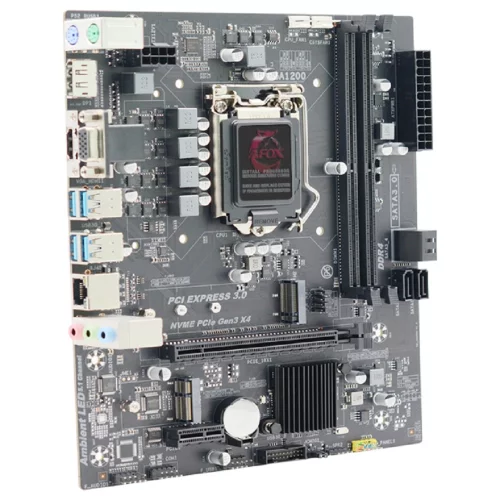AFOX IH470D4-MA5-V2 (Socket 1200, mATX, H470, 2*DDR4(64Gb), VGA+ HDMI+DP, 4*SATA3, 1*M.2, 1*PCIEx16/1*PCIEx1, 4*USB 3.0, 2 x PS/2, LAN 1*1G, RTL) фото 2