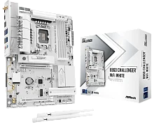 Материнская плата ASROCK B860 Challenger WiFi White, LGA1851, B860, 4*DDR5, 4*SATA, 4*M.2, 4*USB 3.2, 2*USB 2.0, Type-C, 2*PCIx16, 1*M.2 (Key E), HDMI, ATX