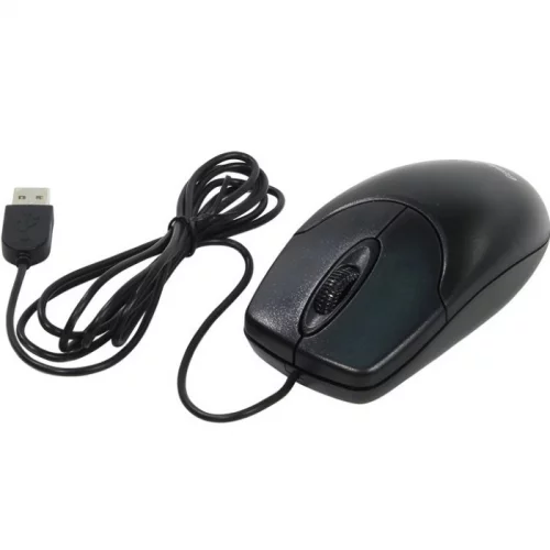 Мышь Genius NetScroll 120 V2, Wired, optical, USB, 1000dpi, 2 but, Black, подходит под обе руки (31010235100) фото 2