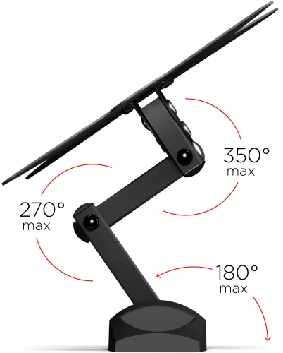 Кронштейн для телевизора Holder LCDS-5038 металлик 20-37 макс.30кг настенный поворот и наклон (LCDS-5038 METALLIC) фото 7