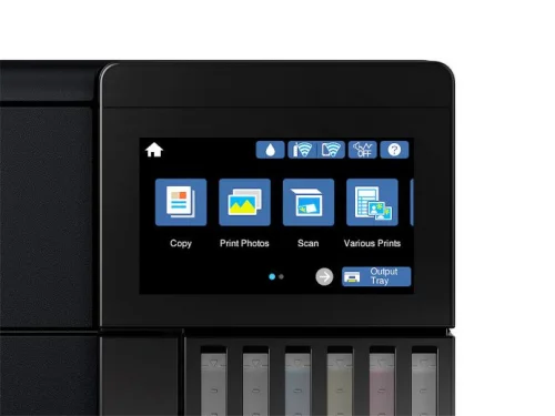 МФУ струйный Epson L8180 (C11CJ21403/402/504/502) A3 Duplex Net WiFi черный фото 4