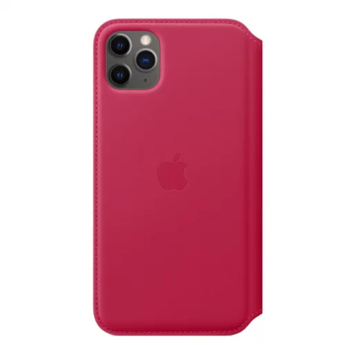 Чехол Apple для iPhone 11 Pro Max Leather Folio кожанный малиновый (MY1N2ZM/A)
