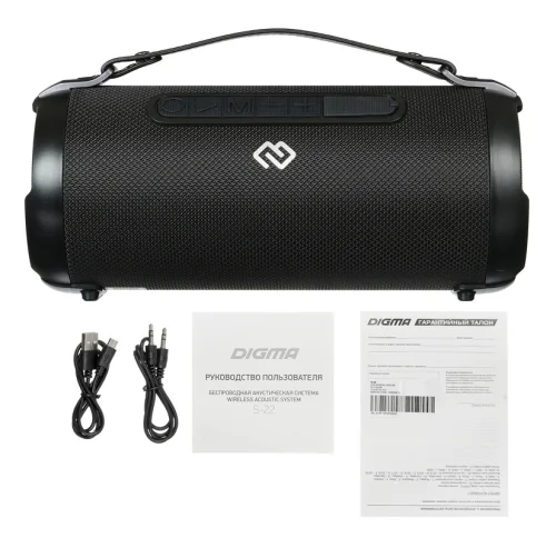 Колонка порт. Digma S-22 черный 15W 1.0 BT 1500mAh (SP2215B) фото 10