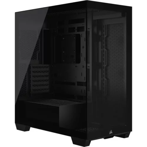 Корпус без блока питания/ Case Corsair 3500X, Midi-Tower, TG, no fan, 2xUSB-A 3.2, 1xUSB 3.2 Type-C, E-ATX, ATX, mATX, mITX Black (CC-9011276-WW)