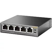 Коммутатор TP-Link TL-SG1005P, 5-Port Gigabit Desktop Switch with 4-Port PoE+, 65 W (TL-SG1005P)