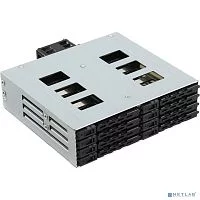 Procase L2-108-SATA3-BK {Корзина L2-108SATA3 8 SATA3/ SAS, черный, с замком, hotswap mobie rack module for 2,5" slim HDD(1x5,25) 2xFAN 40x15mm}