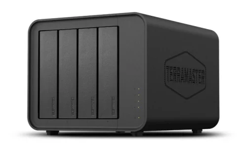 TerraMaster D4-320 DAS tower/ JBOD,RAID0,1/ up to 4 SATA(3,5' or 2,5')/ 1xUSB3.1 Type-C gen2/ 1xPS/ 1YW