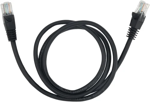 Патч-корд Buro UTP 4 пары cat.5E CCA molded 1м черный RJ-45 (m)-RJ-45 (m) (1645628) (1645628#MLN)