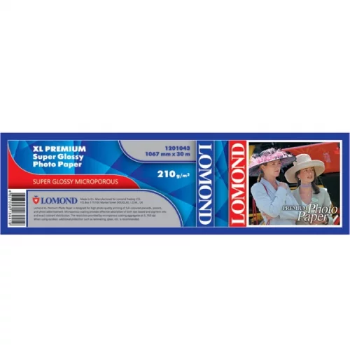 Фотобумага LOMOND XL Premium Satin Photo для струйной печати 1067 мм х 30 м/ 270г/м2/ втулка 2 50.8 мм (1201073)