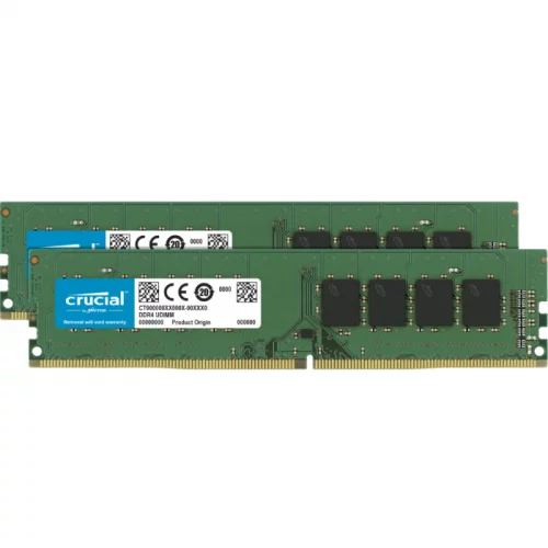 Модуль памяти Crucial DDR4 8GB (CT2K4G4DFS8266) (CT2K4G4DFS8266) Модуль памяти Crucial DDR4 8GB 2666MHz PC4-21300 CL19 SR x8 Unbuffered DIMM 288pin 1.2V kit of 2 (CT2K4G4DFS8266)