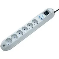 Сетевой фильтр Pilot GL 6 розеток (5 евро + 1 без заземления) 5 м/ Surge protector Pilot GL 6 outlets (5 euro + 1 without ground) 10A / 2.2kVt, 5m (PILOT GL5M)