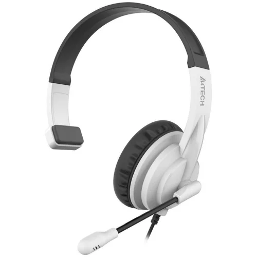 Гарнитура A4Tech HU-11 USB черная/ белая (HU-11)
