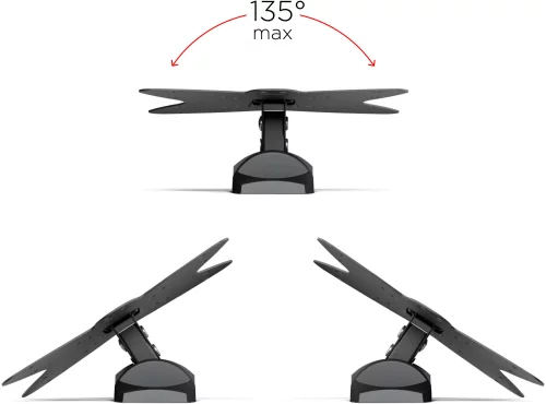 Кронштейн для телевизора Holder LCDS-5036 металлик 19-37 макс.30кг настенный поворот и наклон (LCDS-5036 METALLIC) фото 6