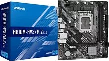 ASROCK H610M-HVS/ M.2 R2.0, LGA1700, H610, 2*DDR4, D-Sub+HDMI, 4xSATA3 6.0, M.2 Socket, 2xUSB 3.2, 4xUSB 2.0, mATX; 90-MXBJJ0-A0UAYZ (H610M-HVS/M.2 R2.0)