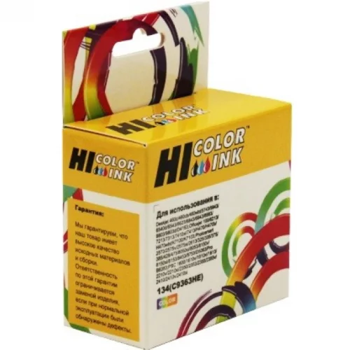 Картридж струйный Hi-Black HB-C9363HE, желтый, пурпурный, голубой, для HP DJ 6543/ 5743/ PS8153/ 8453, №134 (15011974306)