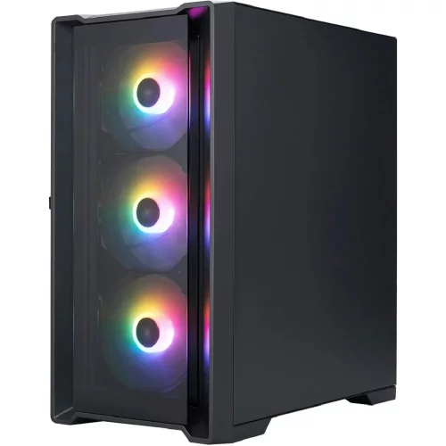1STPLAYER Корпус TRILOBITE T4-G GLASS FRGB Black / mATX / 4x120mm FRGB fans / T4-G-BK-4F1 фото 3