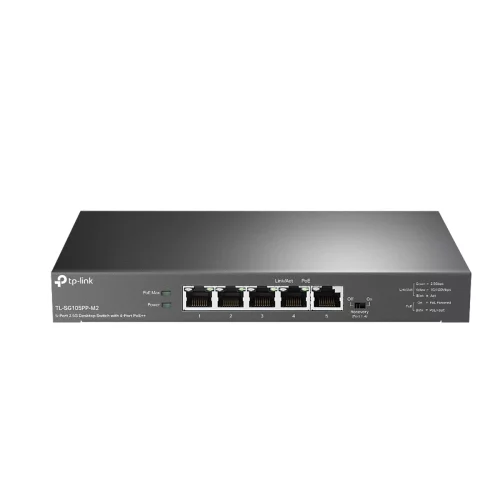 TP-Link TL-SG105PP-M2 Настольный коммутатор с 5 портами 2,5 Гбит/ с (4 порта PoE++)