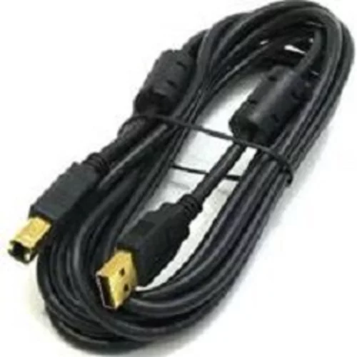 Bion Кабель интерфейсный USB 2.0 AM/ BM, позолоченные контакты, ферритовые кольца, 1.8м, черный [BXP-CCF-USB2-AMBM-018]