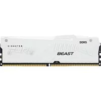 Память оперативная/ Kingston 16GB 6400MT/ s DDR5 CL32 DIMM FURY Beast White RGB XMP (KF564C32BWA-16)