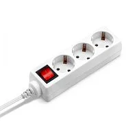 Сетевой удлинитель Buro BU-PS3.1/ W 1.5м (3 розетки) белый (пакет ПЭ) (BU-PS3.1/W)