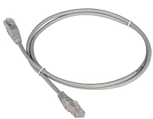 Патч-корд TWT UTP кат.5e, с заливными колпачками, 0.15 м, серый (TWT-45-45-0.15-GY)