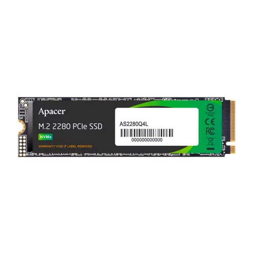 Apacer SSD AS2280Q4L 512Gb M.2 2280 PCIe Gen4x4, R3600/ W3000 Mb/ s, 3D NAND, MTBF 1.5M, NVMe 1.4, 300TBW, Retail, 3 years (AP512GAS2280Q4L-1)