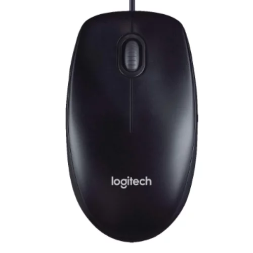 *МышьLOGITECH M90, чёрная, USB, 3 кн., 1000 dpi, (910-001795)
