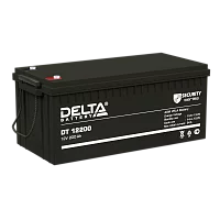 Батарея DELTA серия DT, DT 12200, напряжение 12В, емкость 200Ач (разряд 20 часов), макс. ток разряда (5 сек.) 1500А, макс. ток заряда 60А, свинцово-кислотная типа AGM, клеммы под болт М8, ДxШxВ 522х238х218мм., вес 54кг., срок службы 10 лет./ Battery DELT