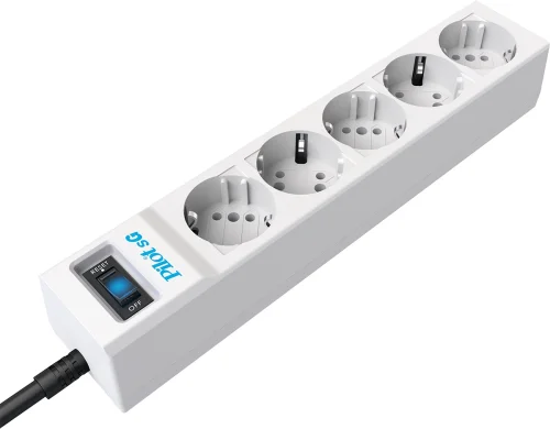 Сетевой фильтр Pilot SG 3м (5 розеток) белый (коробка) (152) (152#MLN) фото 2