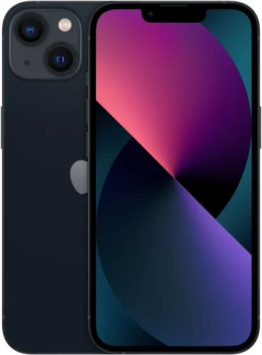 Смартфон Apple A2634 iPhone 13 128Gb 4Gb темная ночь моноблок 3G 4G 2Sim 6.1 1170x2532 iOS 16 12Mpix 802.11 a/ b/ g/ n/ ac/ ax NFC GPS GSM900/ 1800 GSM1900 TouchSc Protect (MVU03CH/A)