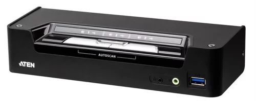 ATEN 3-Port USB-C DisplayPort KVMP Switch with PD +PSU (CS1953-AT-G)