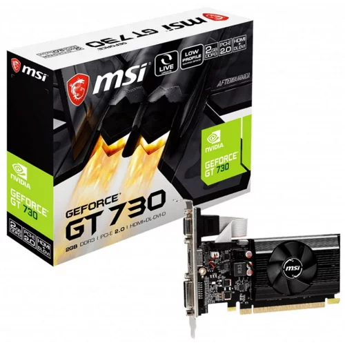 Видеокарта MSI NVIDIA GeForce GT 730 2 Гб (MSI N730K-2GD3/LP) (N730K-2GD3/LP) Видеокарта/ VGA MSI NVIDIA GeForce GT 730 2GB, DDR3/64-bit, PCIe 2.0, 1xD-Sub, 1xDVI-D, 1xHDMI 1.4, 1-slot (N730K-2GD3/LP) фото 3