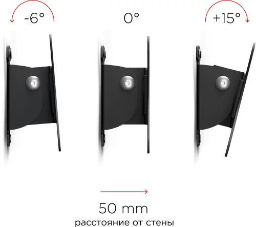 Кронштейн для телевизора Holder LCDS-5002 металлик 10-26 макс.25кг настенный наклон (LCDS-5002 METALLIC) фото 5