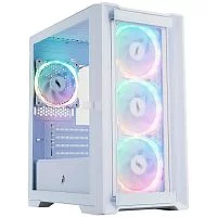 1STPLAYER TRILOBITE T4-G GLASS ARGB White / mATX / 4x120mm ARGB fans / T4-G-WH-4FS7-W