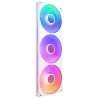 Кулер для корпуса ПК/ Case Cooler NZXT F360 RGB Core (120x120x25mm, 4-pin PWM, RGB, 75.12CFM, 30dBA, 2400RPM, White, Single-Frame RGB Fan Unit) (RF-U36HF-W1)