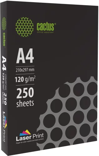 Бумага Cactus CS-LPA4120250 A4 марка A/120г/м2/250л./белый CIE170% для лазерной печати