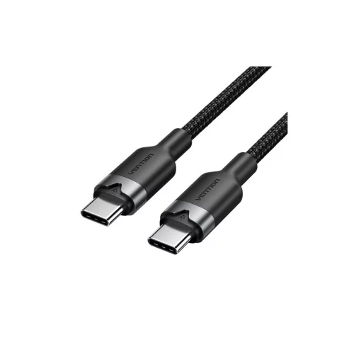 Кабель Vention USB 2.0 CM/CM - 2м. Черный 3А PD60W (TRDBH)