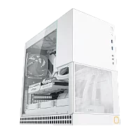 Корпус ПК без блока питания/ Case Geometric Future Model 4 King Arthur, Midi-Tower, TG, no fans, 2xUSB-A 3.0, 1xUSB 3.2 Type-C, E-ATX, ATX, mATX, mITX White (1AM4KAWT00101)